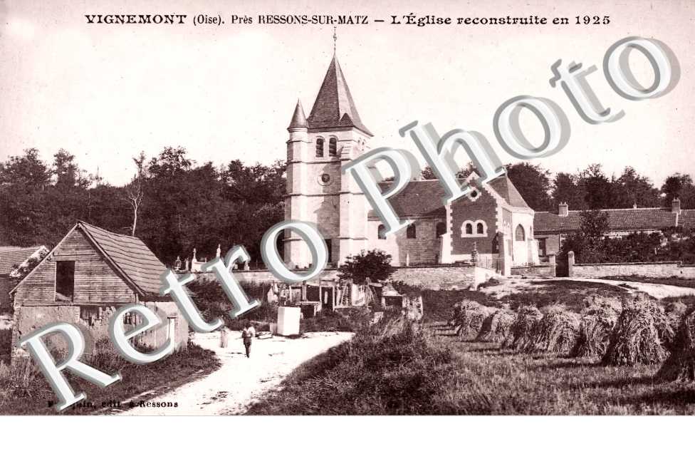 l&#039;église reconstruite en 1925