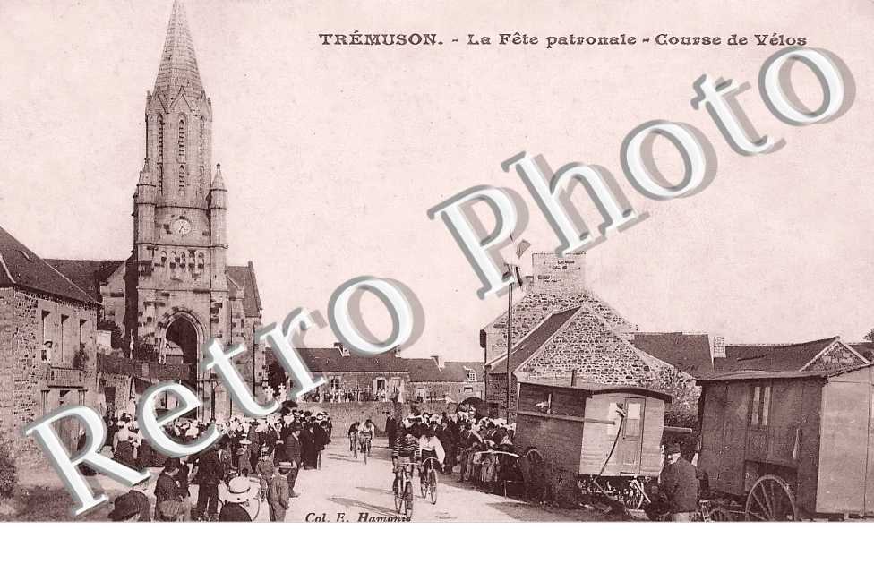 la Fête patronale. Course de vélos