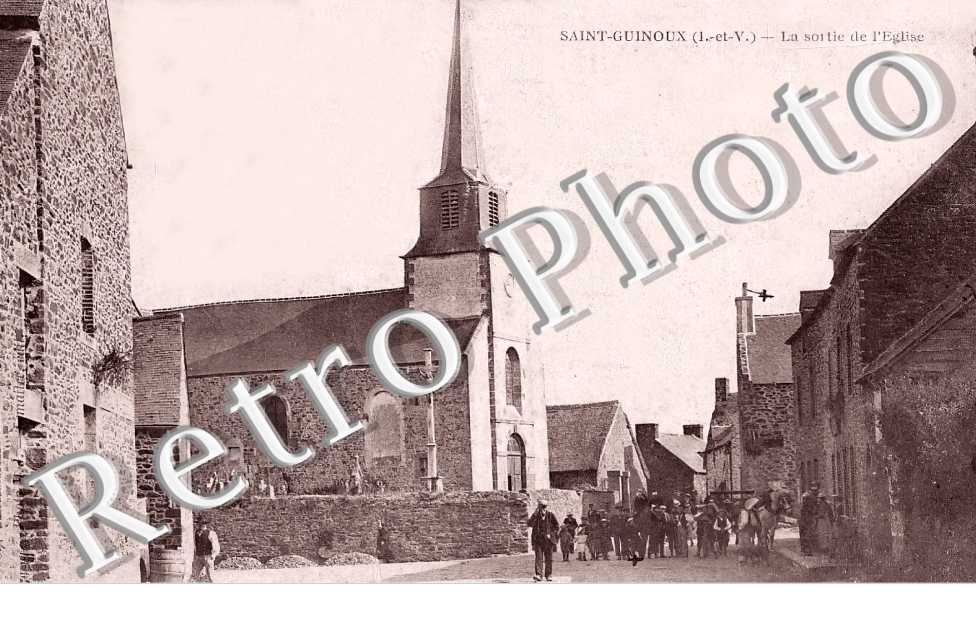la sortie de l&#039;église.