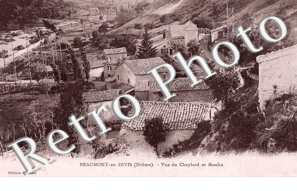 vues du Cheylard et moulin