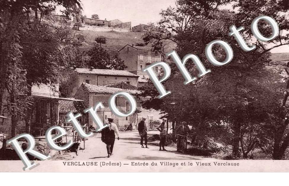 entrée du village et le vieux Verclause