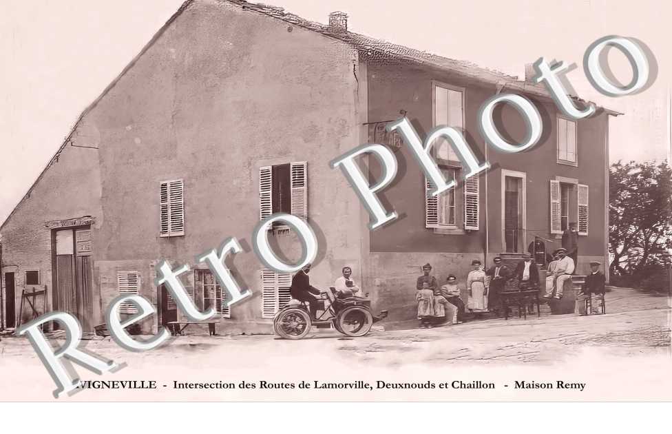 intersection des routes de Lamorville, Deuxnouds et Chaillon. Maison Remy