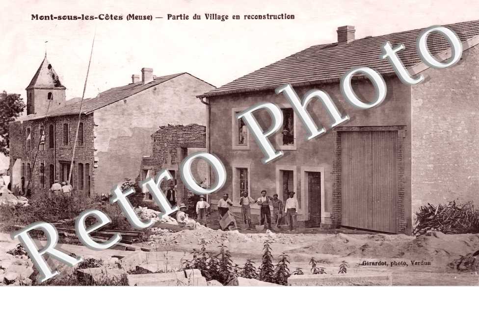 partie du village en reconstruction
