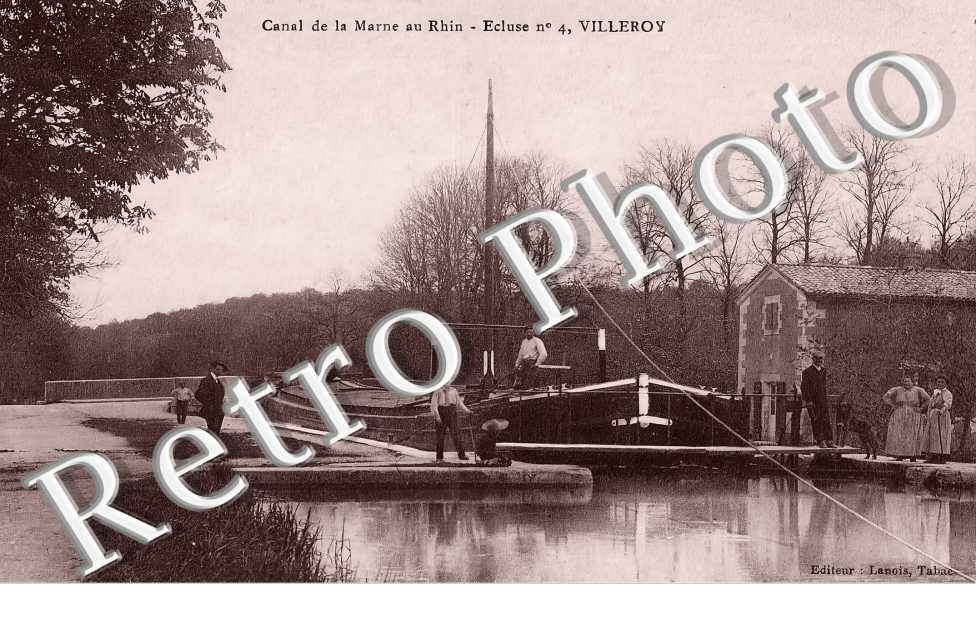 canal de la Marne au Rhin. Ecluse n°4