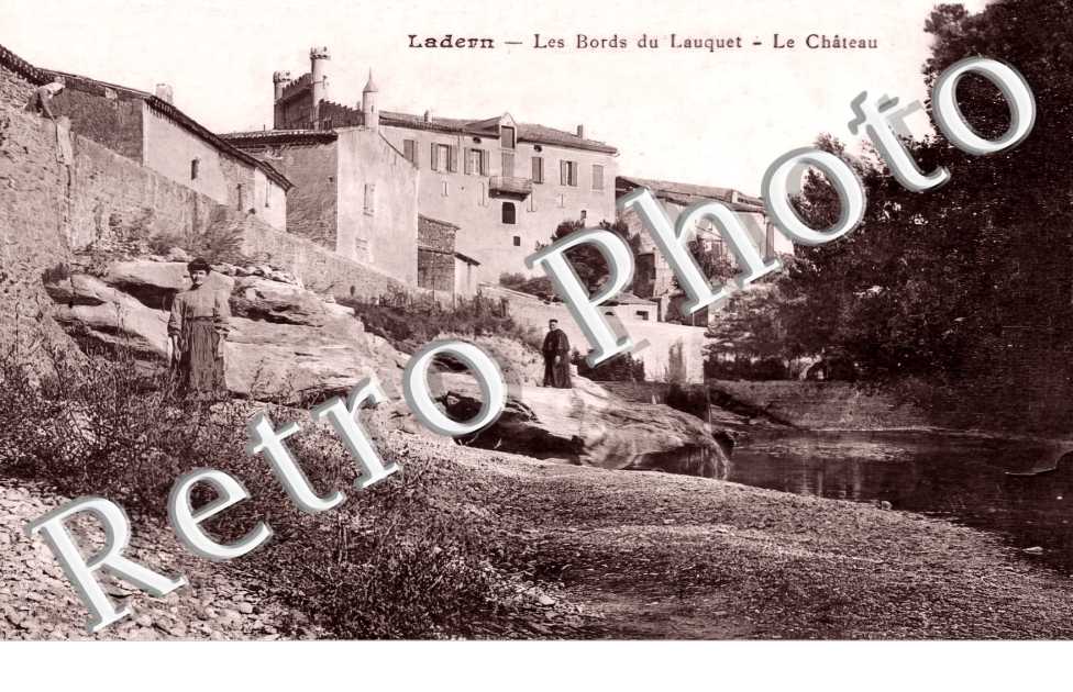 les bords du Lauquet. Le chateau