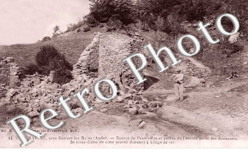 source de l&#039;eau salée et ruines de l&#039;ancien poste des douaniers