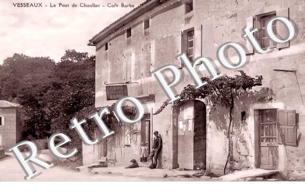 le pont de Chauliac. Café Barbe