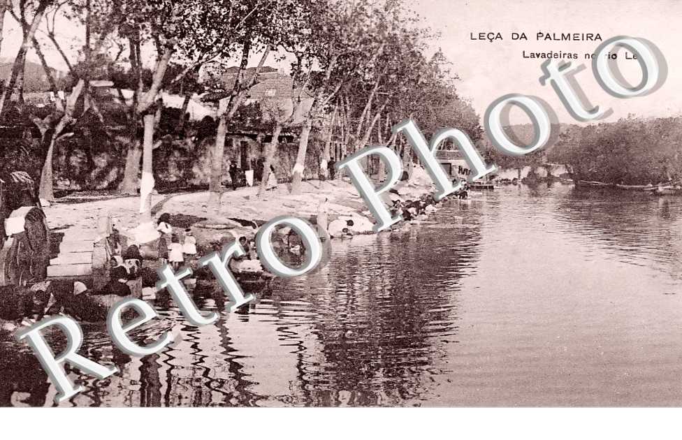 Lavadeiras non rio Leça