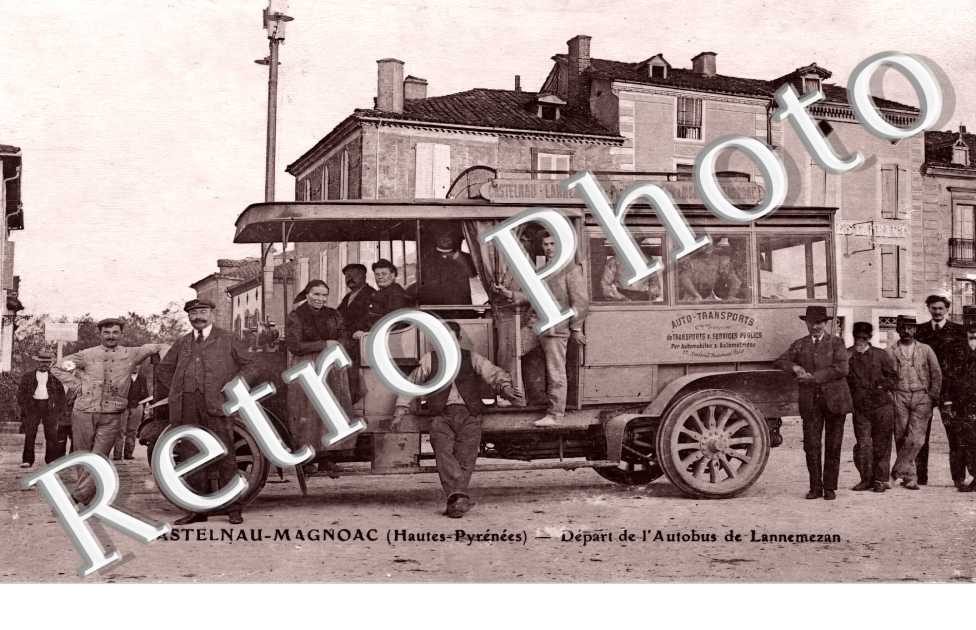 départ de l'autobus de Lannemezan