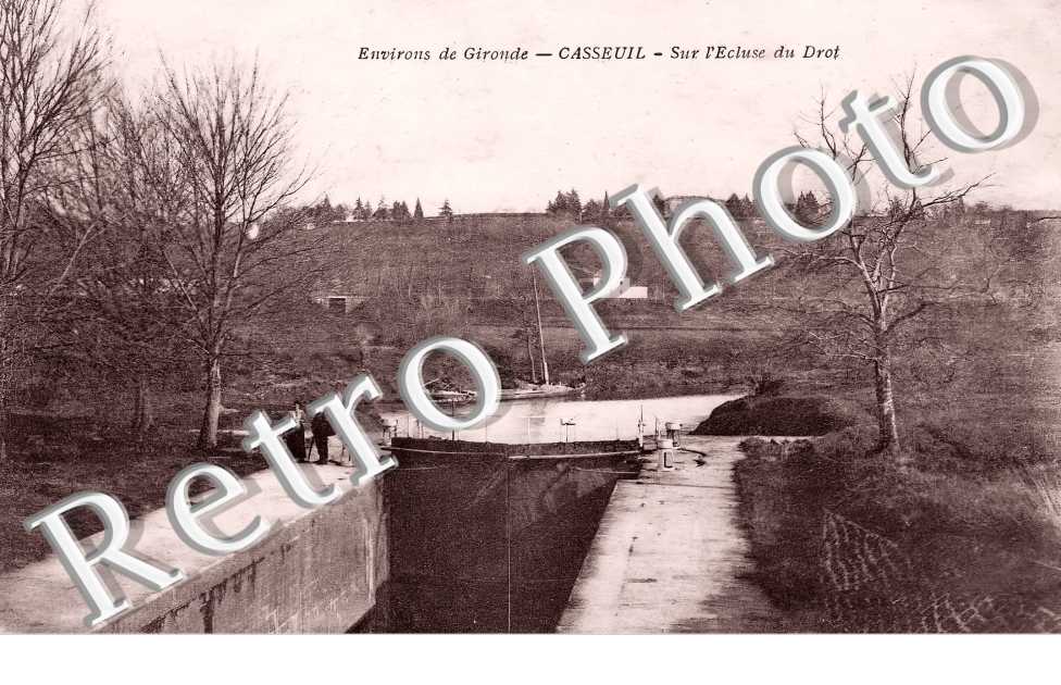 sur l&#039;écluse du Drot