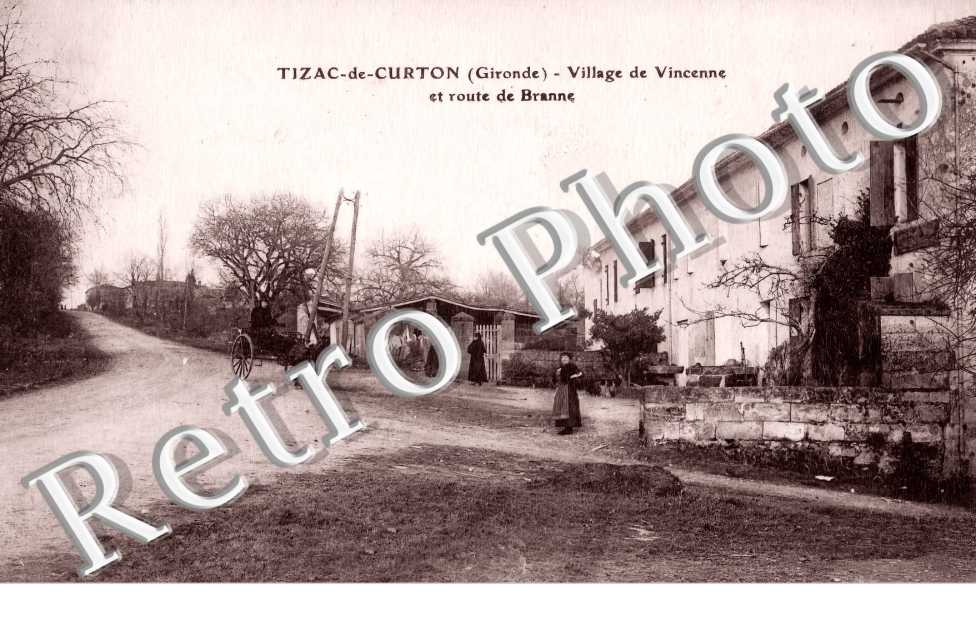 Vilage de Vincenne et route de Branne