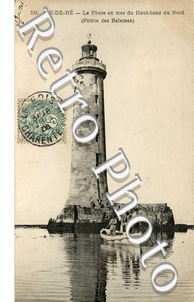 le phare en mer du Haut-Banc du Nord, pointe des Baleines
