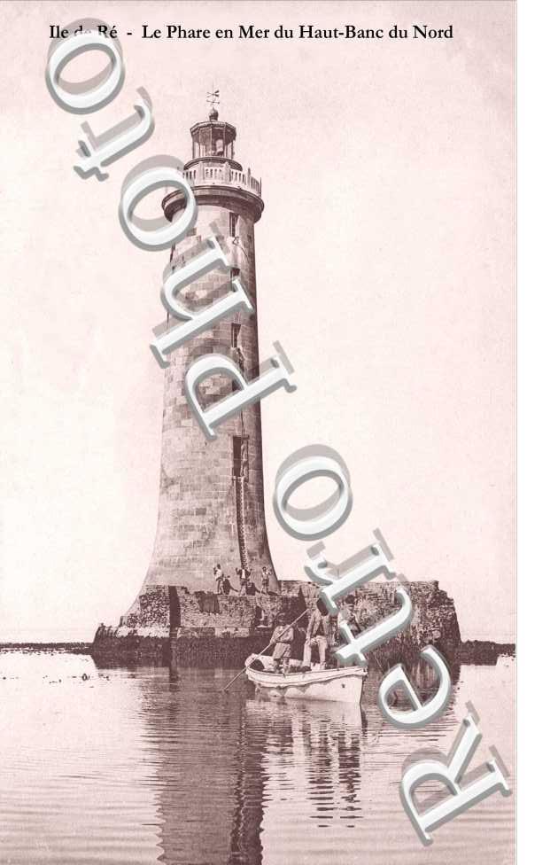 le phare en mer du Haut-Banc du Nord, pointe des Baleines