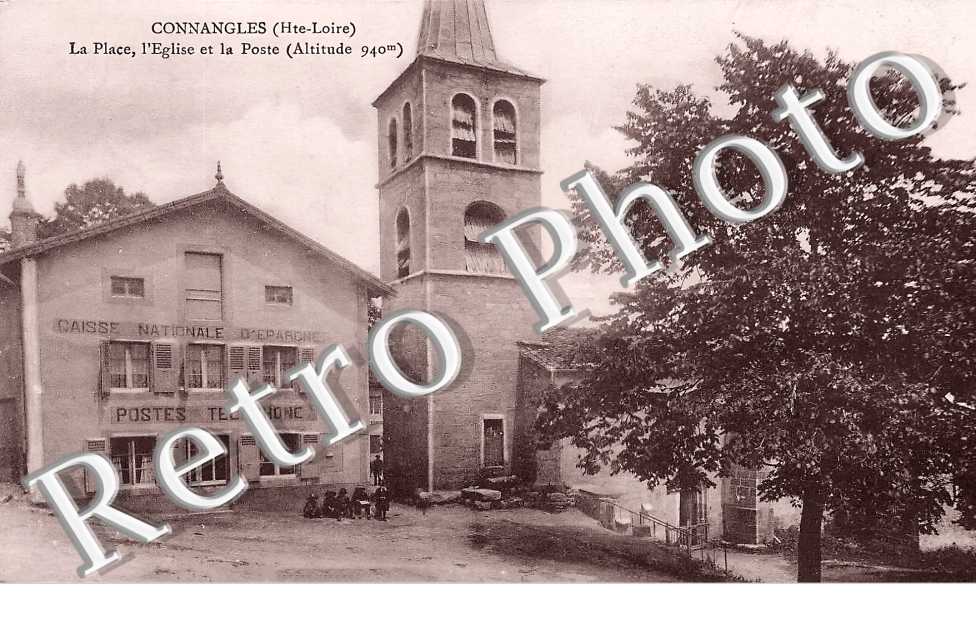 la Place, l&#039;église et la Poste