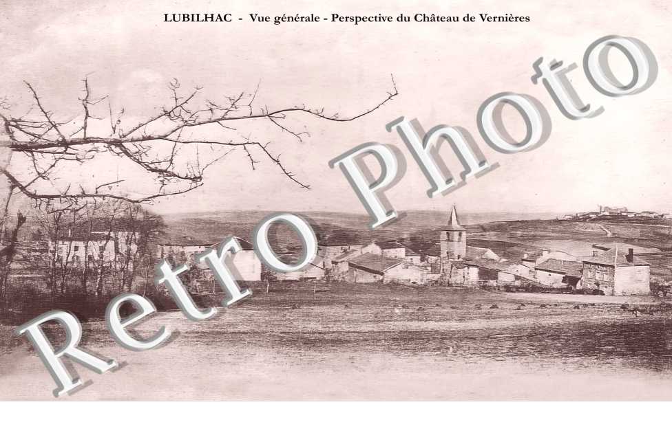vue générale. Perspective du château de Vernières