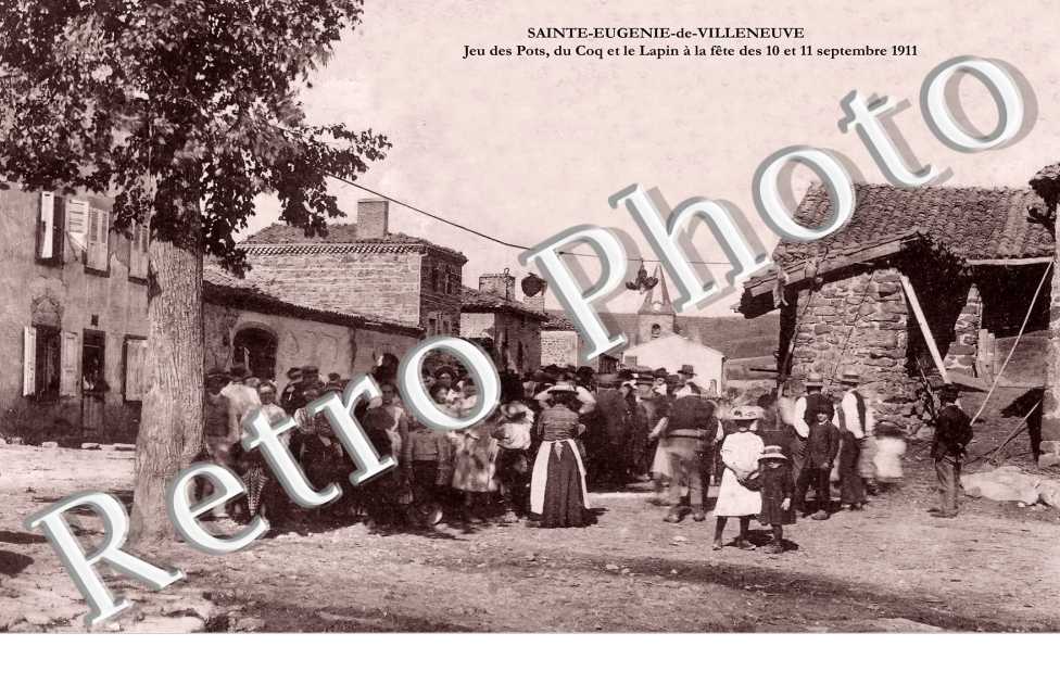 jeu des pots, du Coq et le Lapin à la fête des 10 et 11 septembre 1911