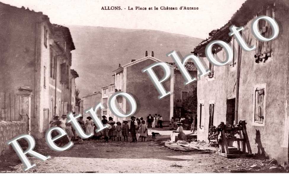 la place et le château d'Autane