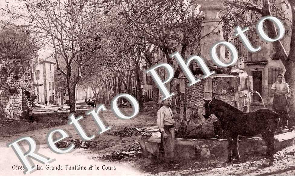 la grande fontaine et le cours
