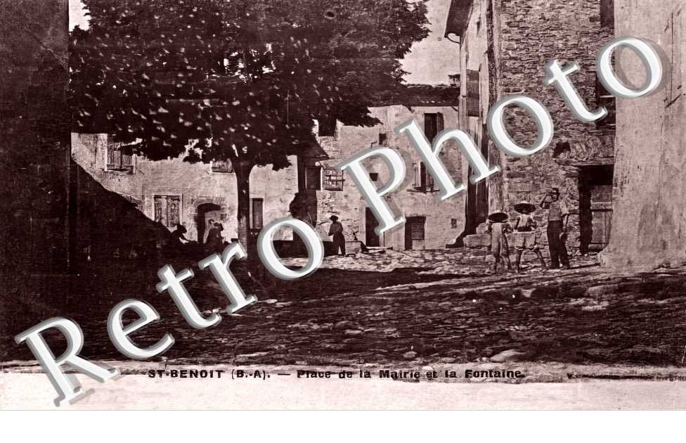 place de la mairie et la fontaine