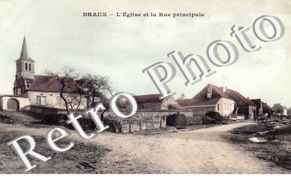 l'église et la rue principale