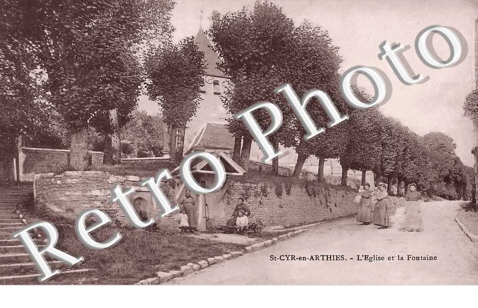 l&#039;église et la fontaine