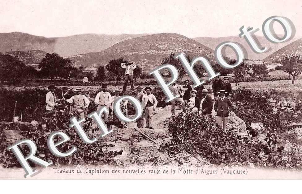 travaux de captation des nouvelles eaux