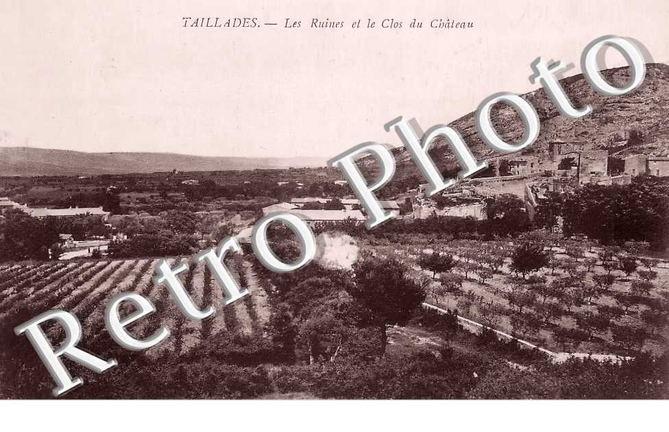 les ruines et le clos du château