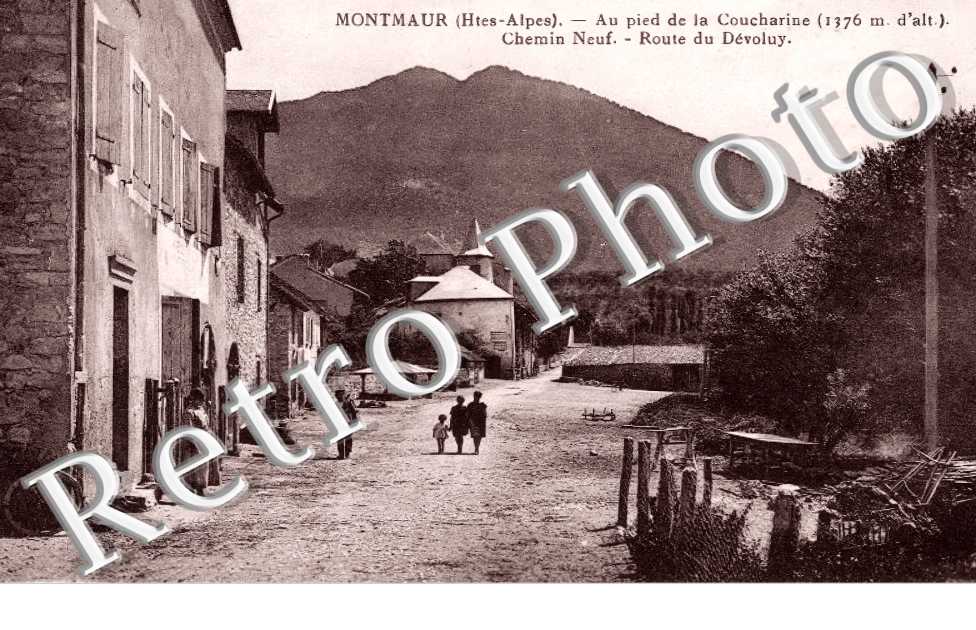 chemin neuf. Route du Dévoluy. Au pied de la Coucharine