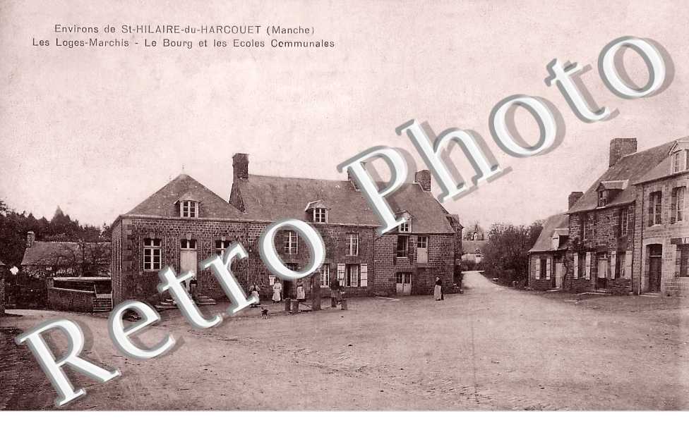 le bourg et les écoles communales