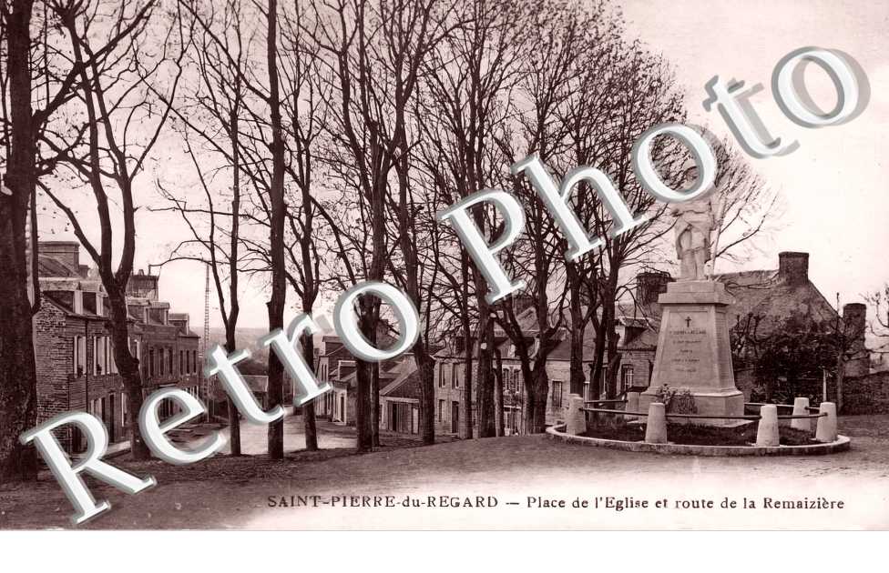 place de l&#039;église et route de la Remaizière