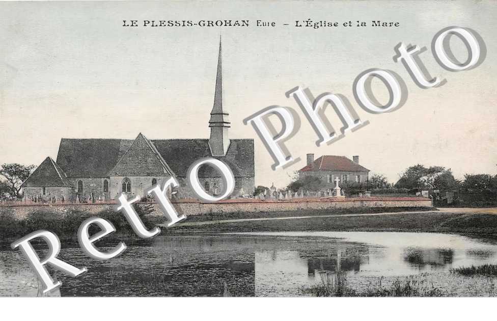 l&#039;église et la mare
