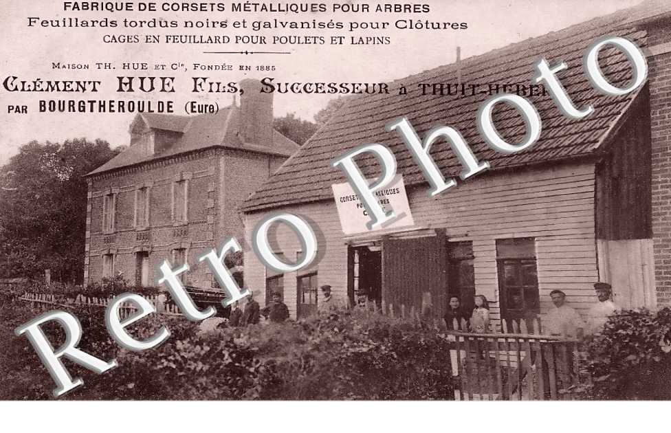 Maison Th. Hue et Cie. Fabrique de corsets métalliques pour arbres.