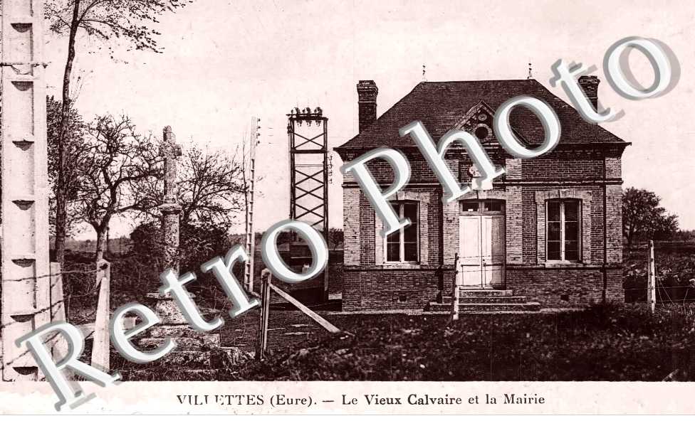 le veux calvaire et la mairie