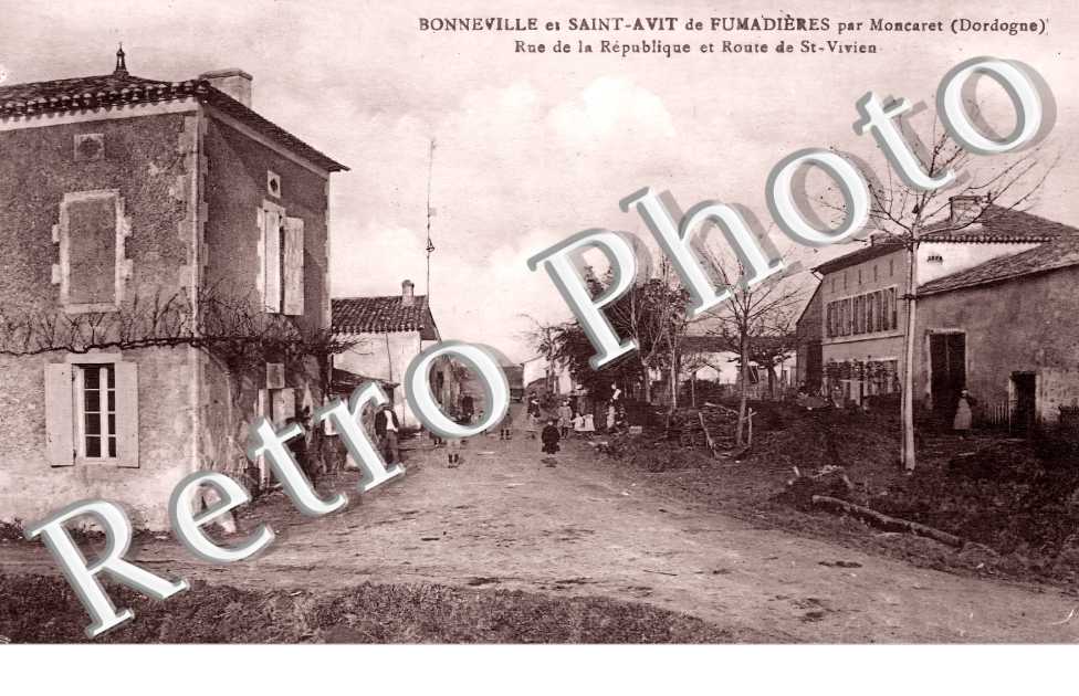 rue de la République et route de Saint-Vivien