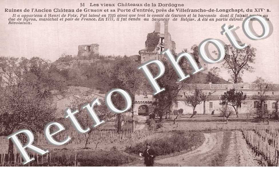 Ruines de l&#039;ancien château de Gurson