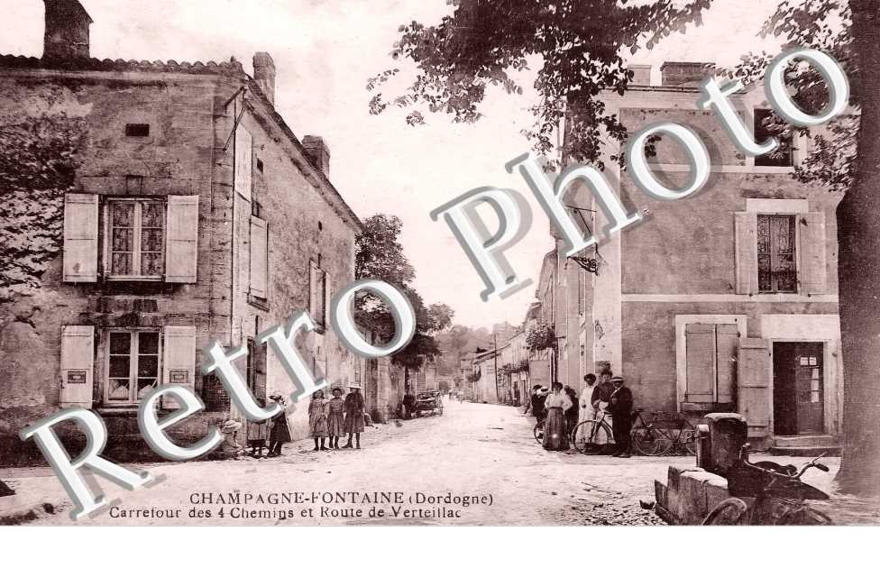carrefour des 4 chemins et route de Verteillac
