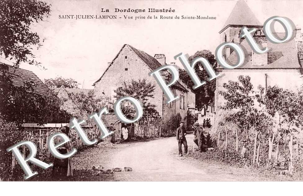vue prise de la route de Sainte-Mondane