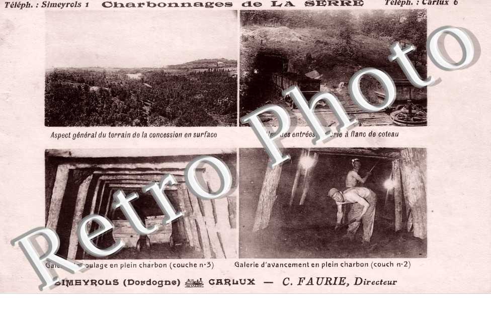 Charbonnages de La Serre. C. Faurie directeur