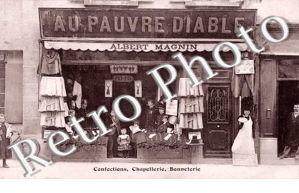 Au Pauvre Diable - Albert Magnin - confections, chapellerie, bonneterie