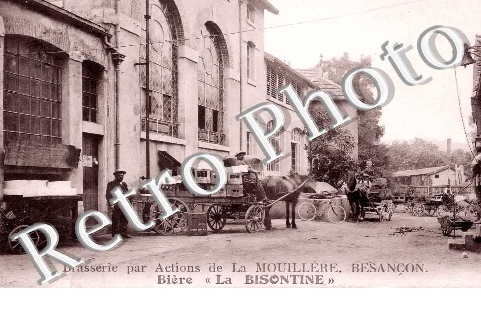 Brasserie par actions de La Mouillère. Bière La Bisontine