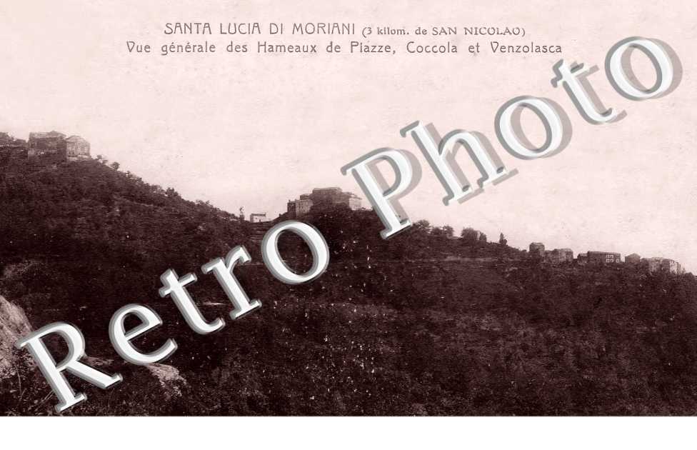 vue générale des hameaux de Piazze, Coccola et Venzolasca