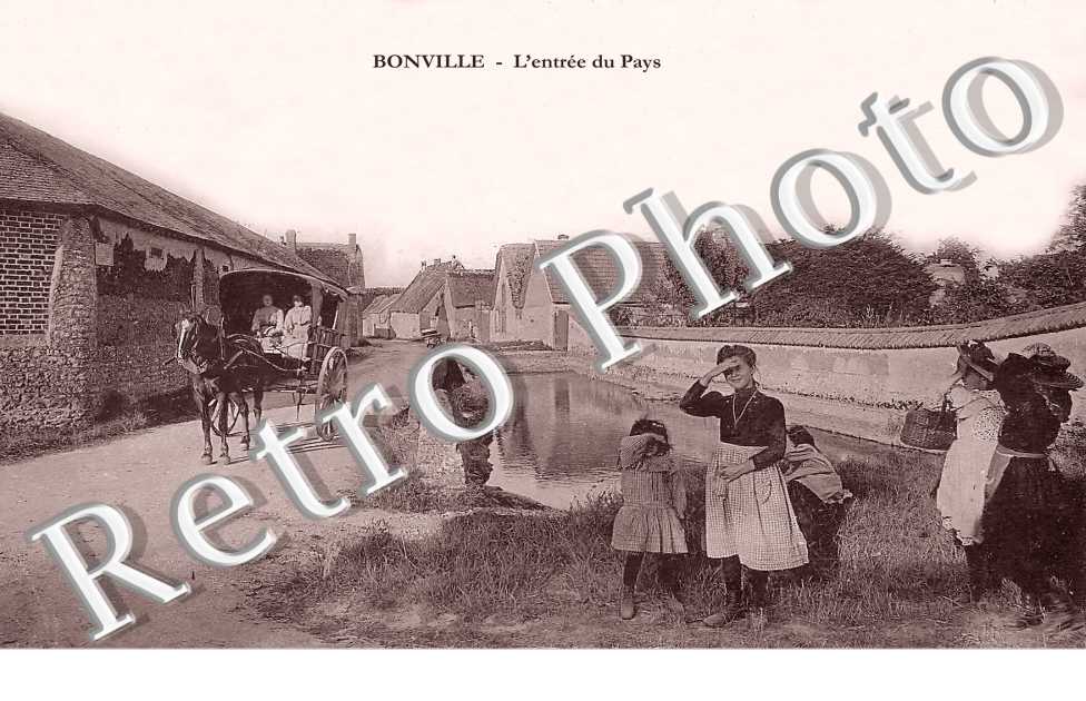 BONVILLE l&#039;entrée du pays