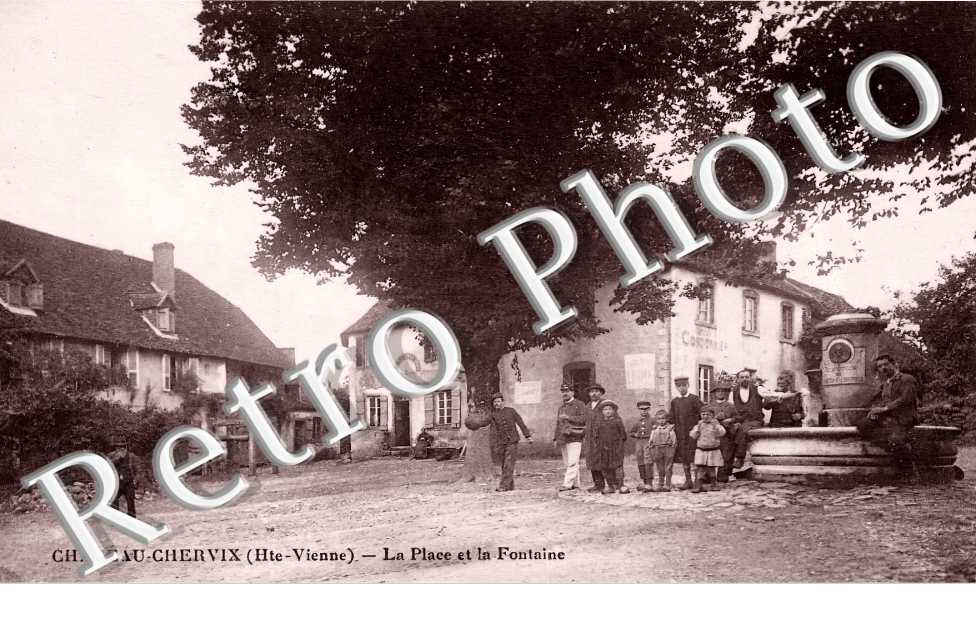 la place et la fontaine