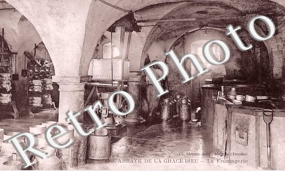 Abbaye de la GRACE-DIEU. La fromagerie