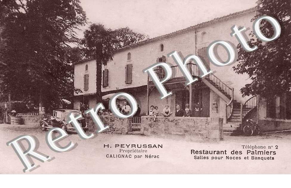 Restaurant des Palmiers. H. Peyrussan Propriétaire