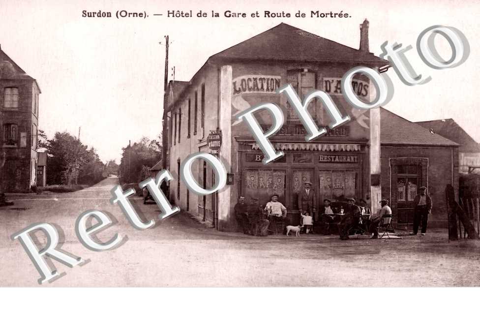 Hôtel de la gare et route de Mortrée