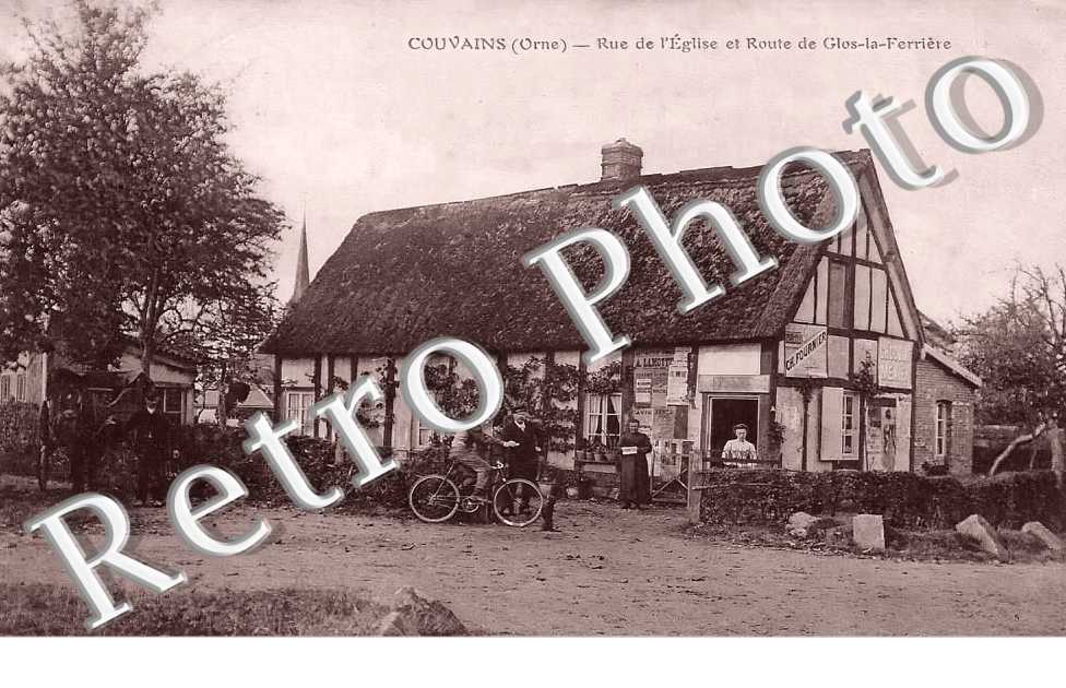 rue de l'église et route de Glos-la-Ferrière