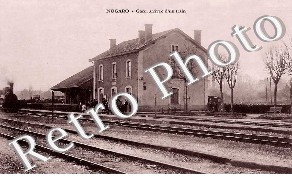 Gare, arrivée d'un train