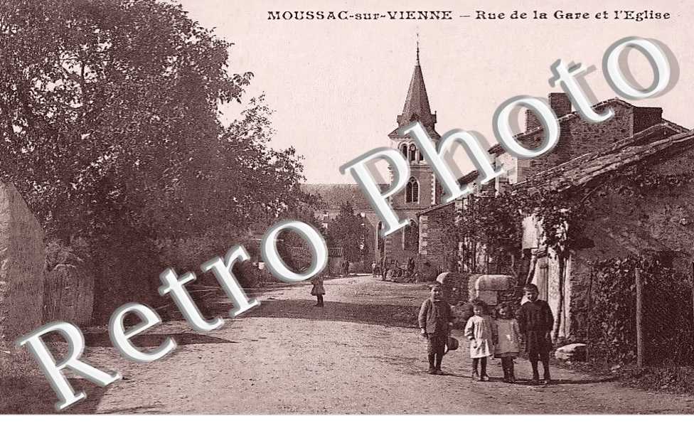 rue de la gare et l'église