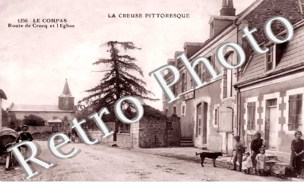 route de Crocq et l&#039;église